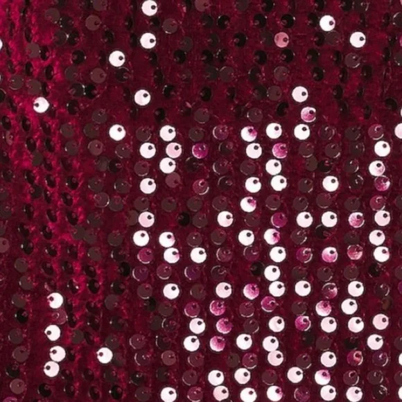 Free People Burgundy Sequin Mini Dress - Picture 9 of 12